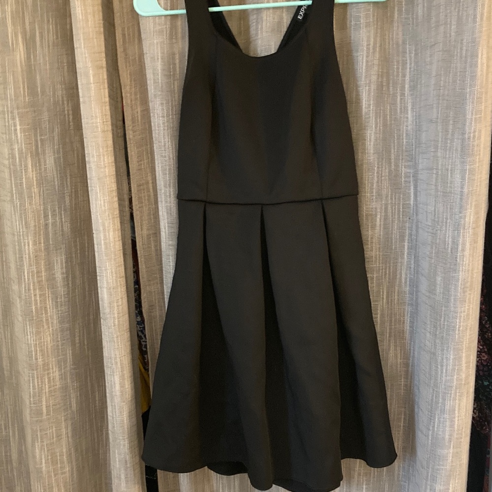 Black Fit-and-Flare Dress